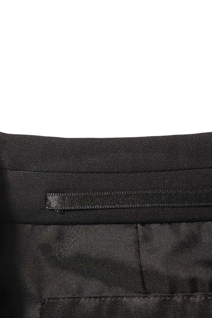 DSQUARED Black 2-Button Wool Blend Tailored Jacket Size S