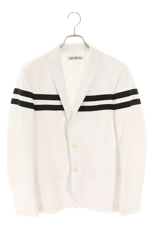 BIKKEMBERGS Boarder Tailored Jacket White x Black Size 46
