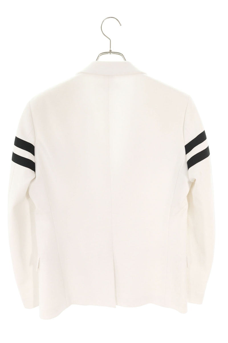 BIKKEMBERGS Boarder Tailored Jacket White x Black Size 46