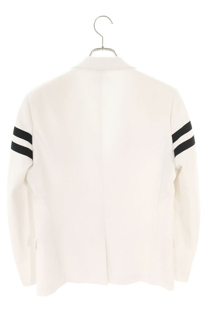 BIKKEMBERGS Boarder Tailored Jacket White x Black Size 46