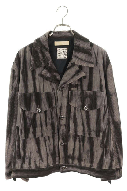 meagratia Dyed corduroy BL Tie Jacket Gray Size 2