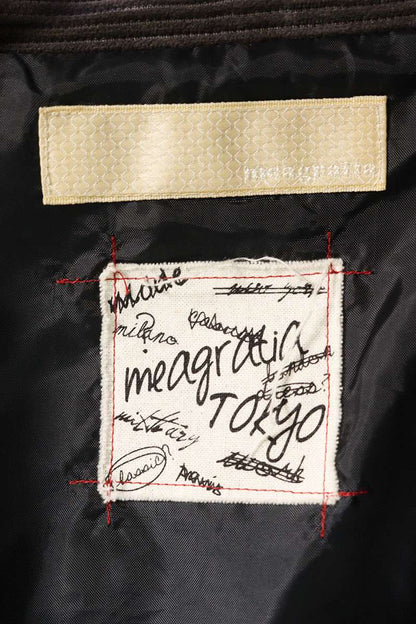 meagratia Dyed corduroy BL Tie Jacket Gray Size 2