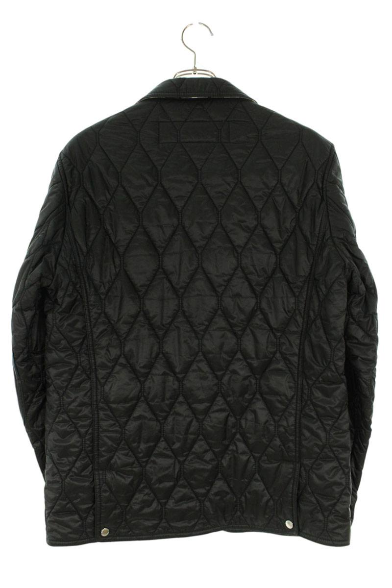 Burberry Leather Elbow Patch Jacket Black x Brown Size M