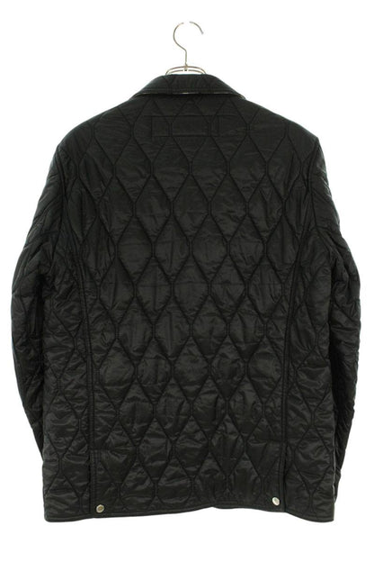 Burberry Leather Elbow Patch Jacket Black x Brown Size M