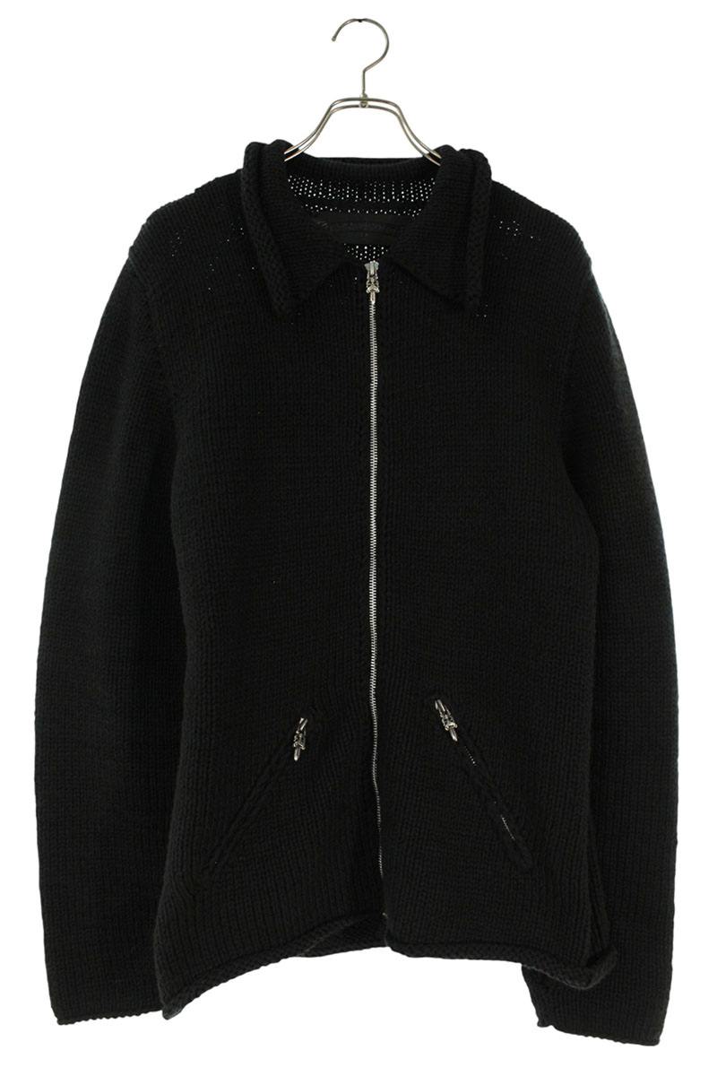 Chrome Hearts Cemetery Patch Cashmere Zip Jacket Size L