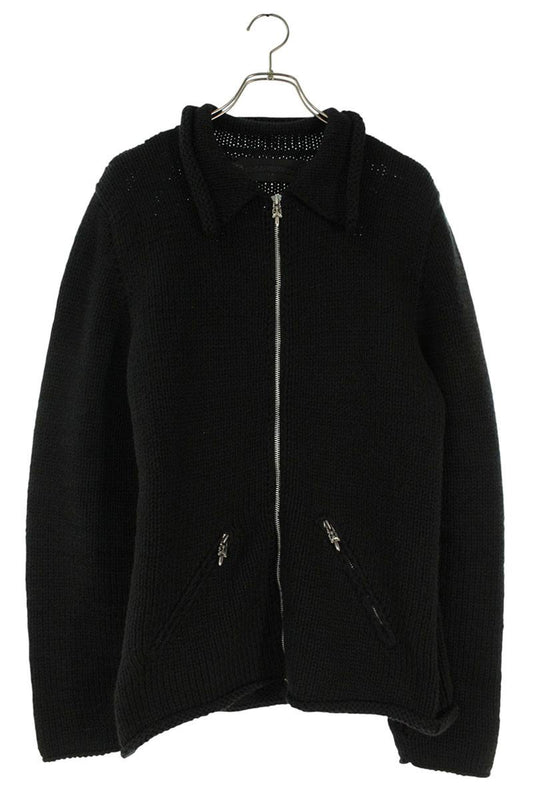 Chrome Hearts Cemetery Patch Cashmere Zip Jacket Size L