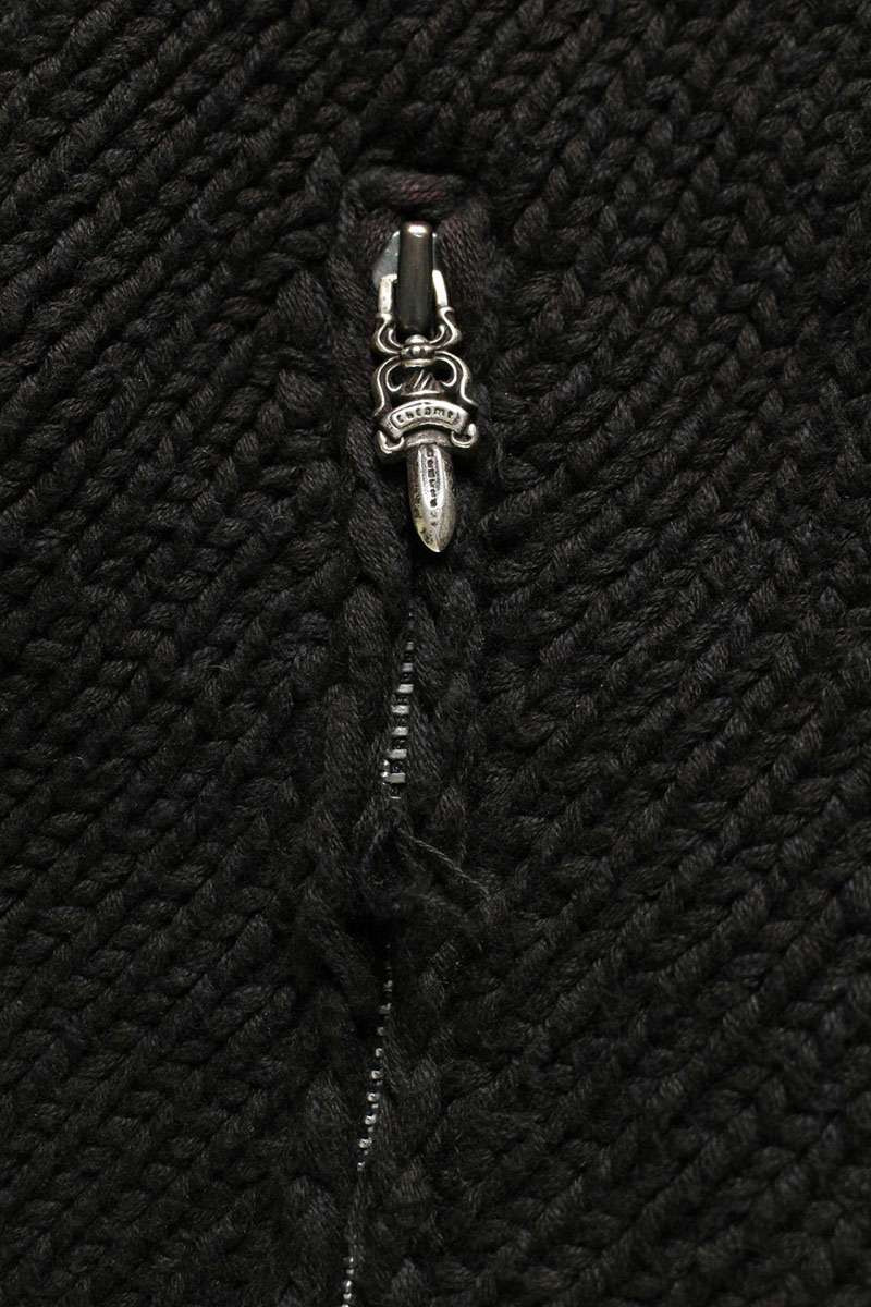 Chrome Hearts Cemetery Patch Cashmere Zip Jacket Size L