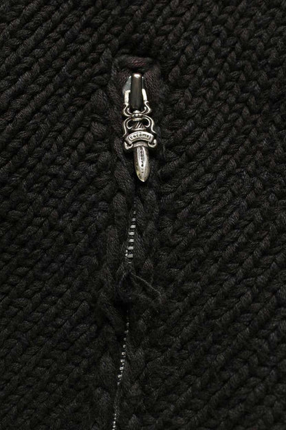 Chrome Hearts Cemetery Patch Cashmere Zip Jacket Size L