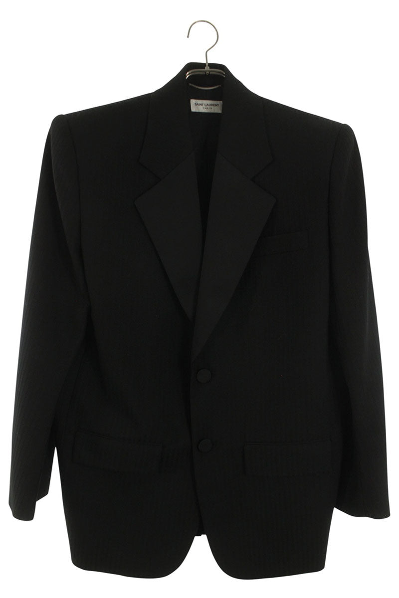 SAINT LAURENT PARIS Striped Oversized Tuxedo Jkt Size U