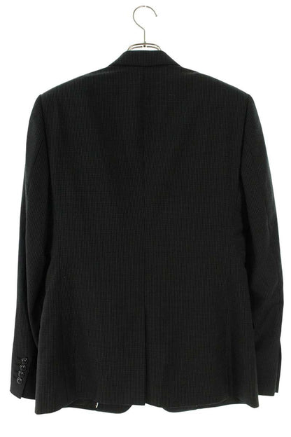DOLCE & GABBANA Black Dot Pattern Peak Lapel Jacket Size M