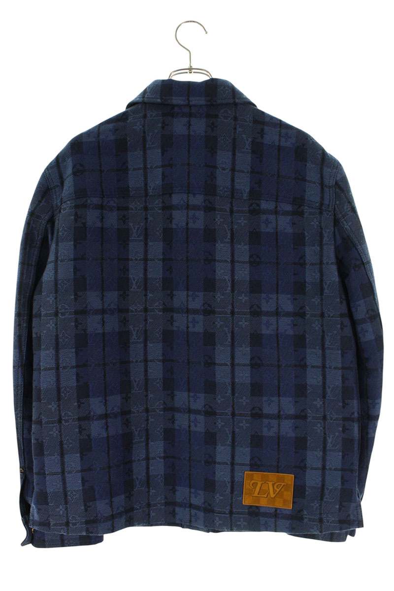 LOUISVUITTON Monogram Tartan Check Shirt Jacket Size XS