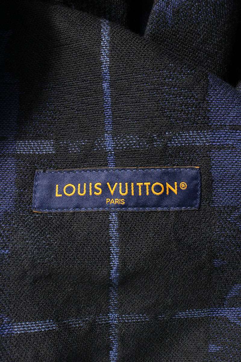 LOUISVUITTON Monogram Tartan Check Shirt Jacket Size XS