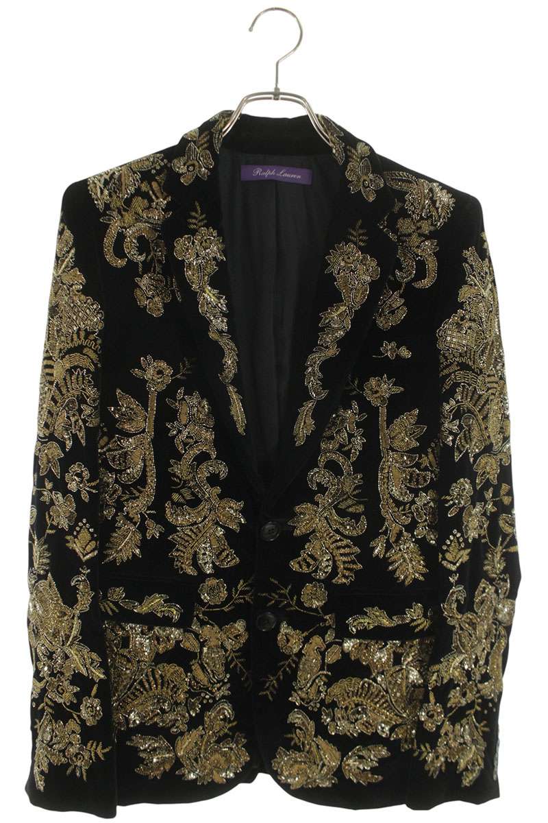 Ralph Lauren Multi Embroidered Velour Tailored Size XS