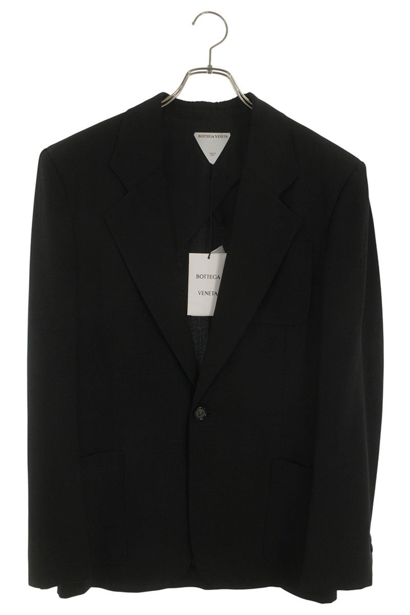Bottega Veneta Silk Tailored Jacket Black Size S