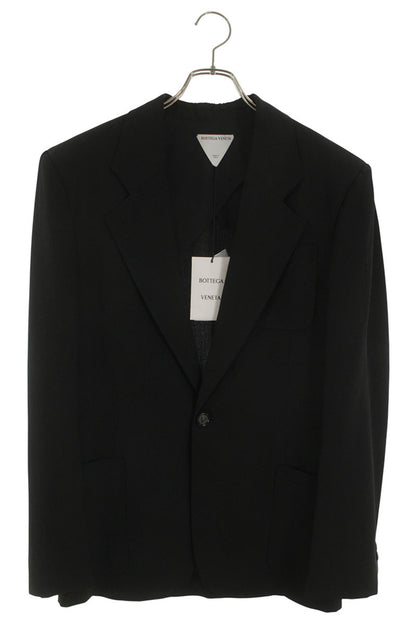 Bottega Veneta Silk Tailored Jacket Black Size S