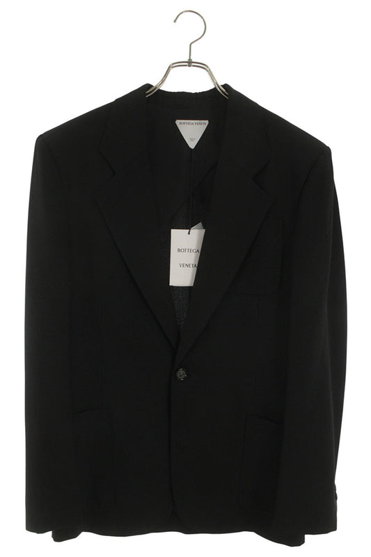 Bottega Veneta Silk Tailored Jacket Black Size S