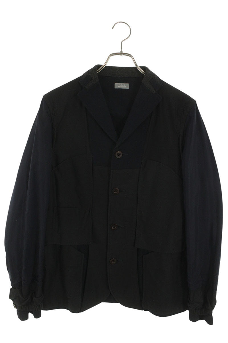 kolor BEACON Wool Blend Patchwork Jacket Multi Size S