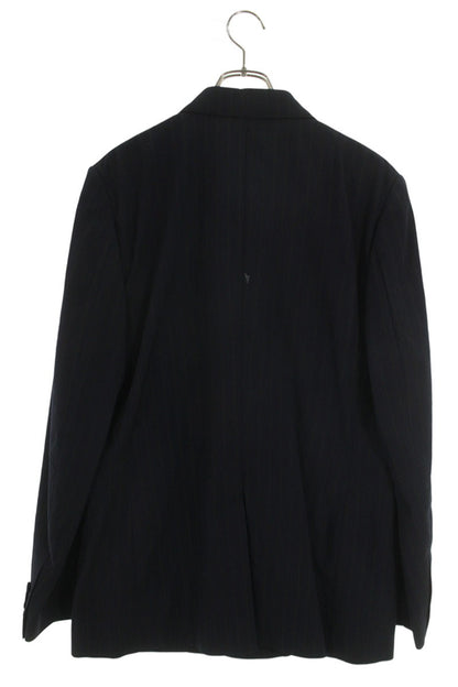 DIOR Stretch Wool Pinstripe DB Tailored Jacket Navy Size 52R