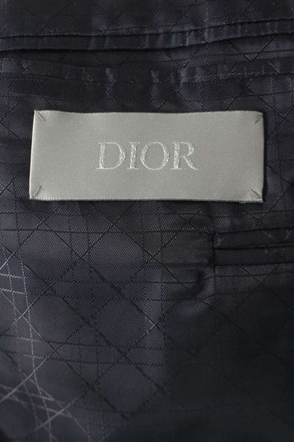 DIOR Stretch Wool Pinstripe DB Tailored Jacket Navy Size 52R