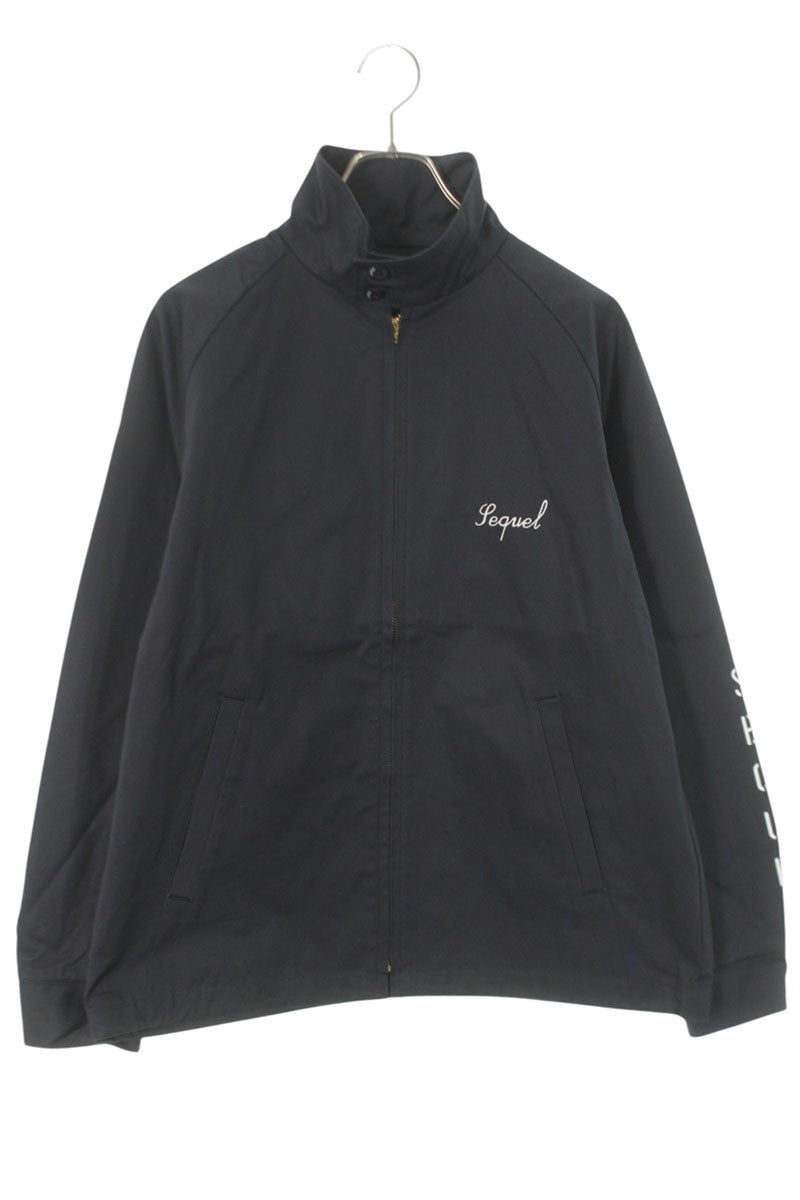 SEQUEL 25SS Logo Embroidered Cotton Jacket Navy Size M