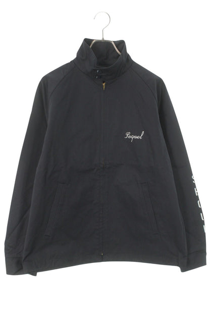 SEQUEL 25SS Logo Embroidered Cotton Jacket Navy Size L