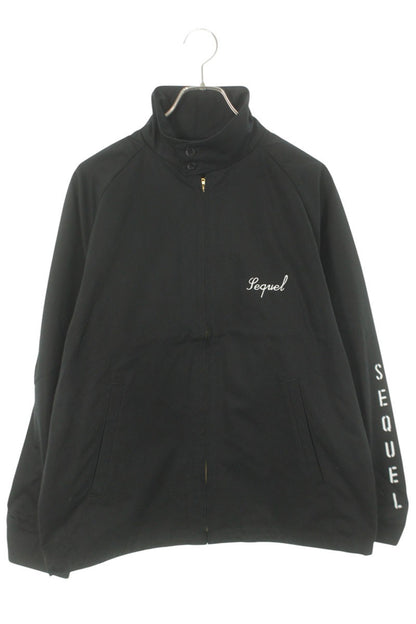 SEQUEL 25SS Logo Embroidered Cotton Jacket Black Size S