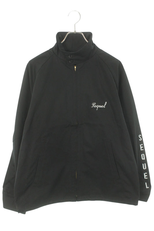 SEQUEL 25SS Logo Embroidered Cotton Jacket Black Size M