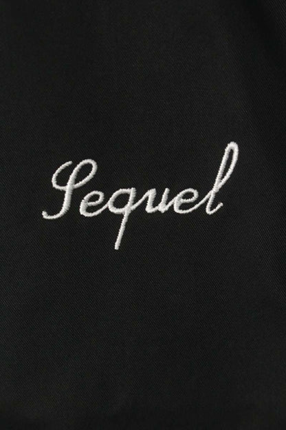 SEQUEL 25SS Logo Embroidered Cotton Jacket Black Size M