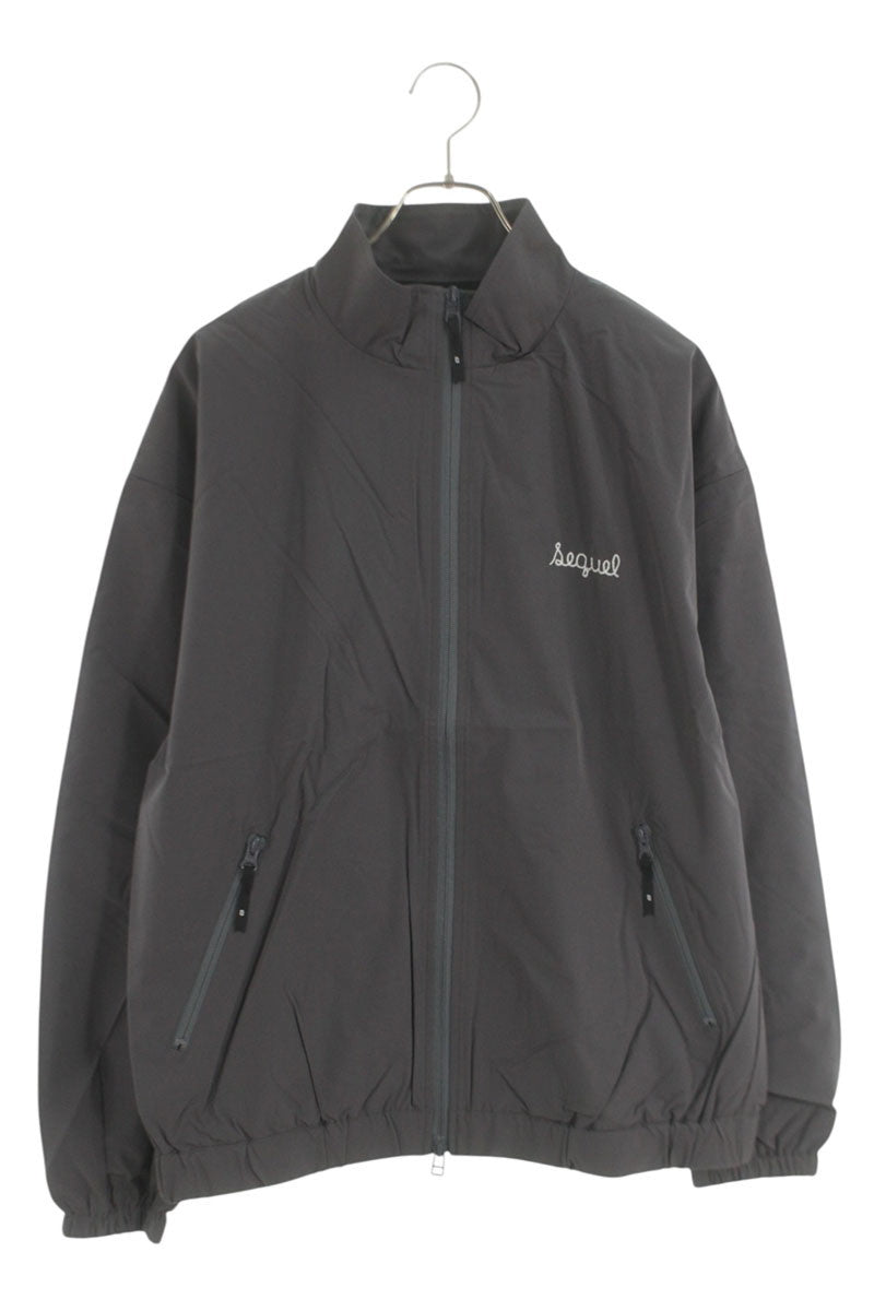 SEQUEL 25SS Gray Logo Embroidered Nylon Jacket Size M