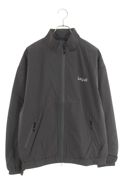 SEQUEL 25SS Gray Logo Embroidered Nylon Jacket Size M