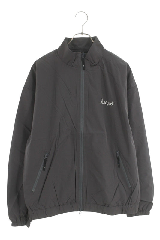 SEQUEL 25SS Gray Logo Embroidered Nylon Jacket Size M