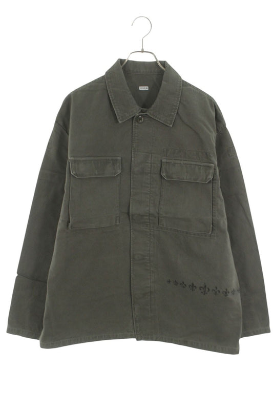 SEQUEL 25SS Khaki Cotton Military Jacket Size XL