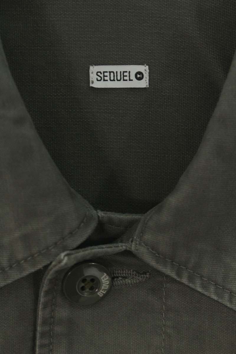 SEQUEL 25SS Khaki Cotton Military Jacket Size XL