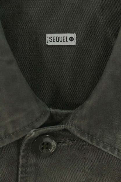 SEQUEL 25SS Khaki Cotton Military Jacket Size XL