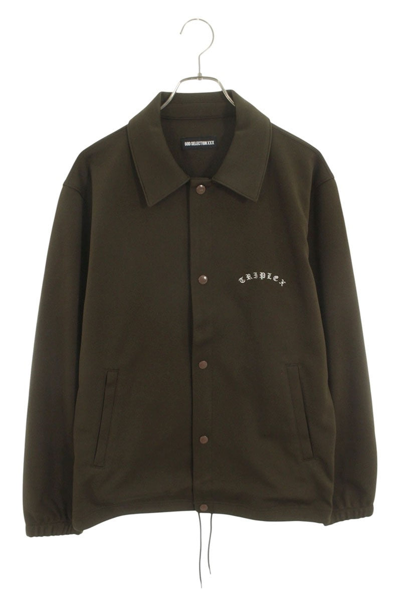 GOD SELECTION XXX Logo Patchwork Jacket Brown Size M