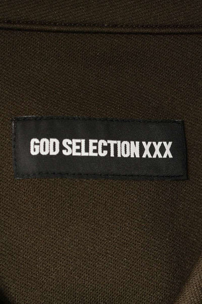 GOD SELECTION XXX Logo Patchwork Jacket Brown Size M
