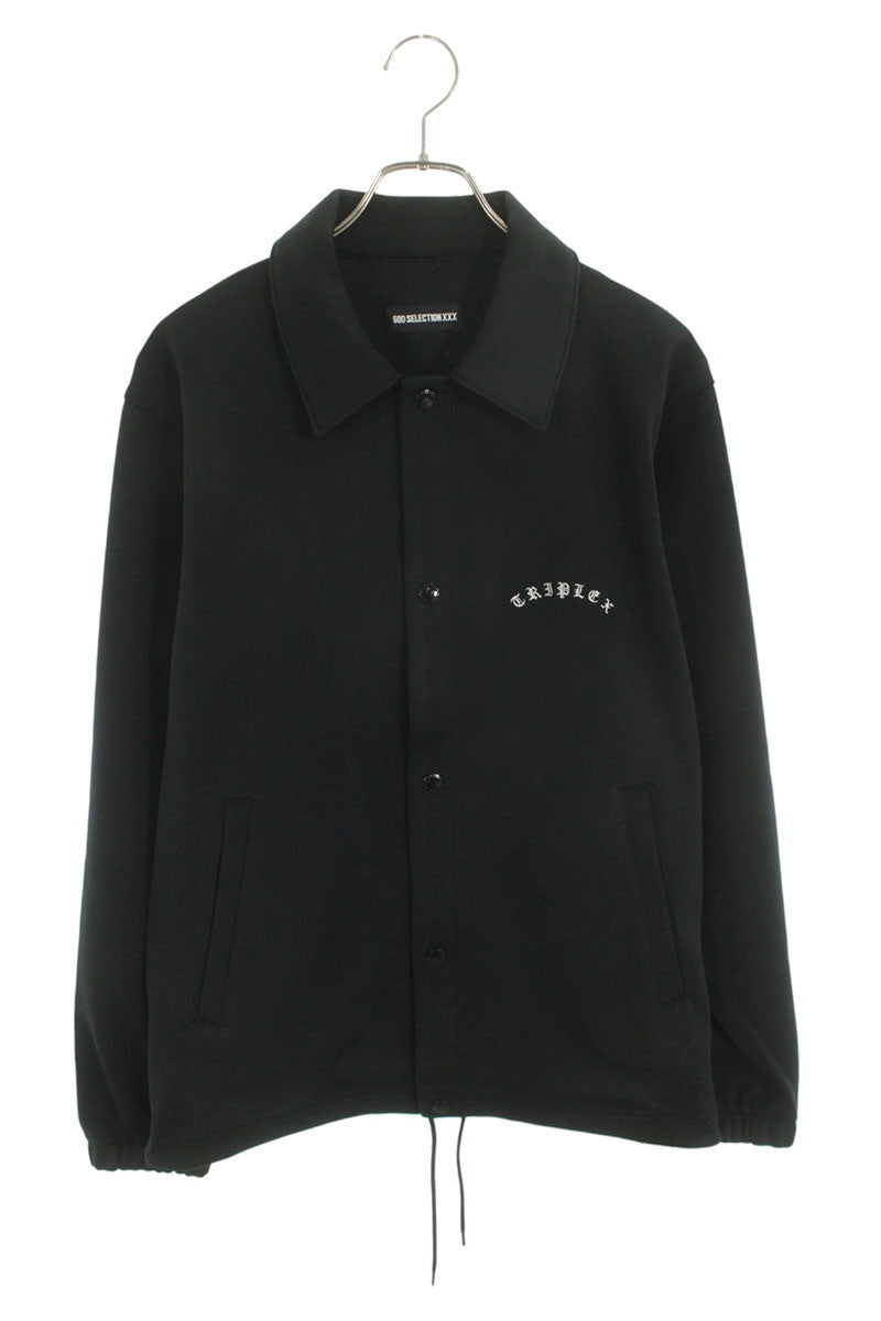 GOD SELECTION XXX Logo Patch Track Jacket Black Size M