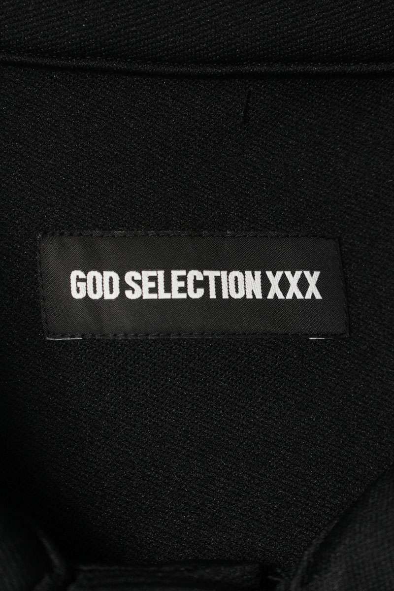 GOD SELECTION XXX Logo Patch Track Jacket Black Size M