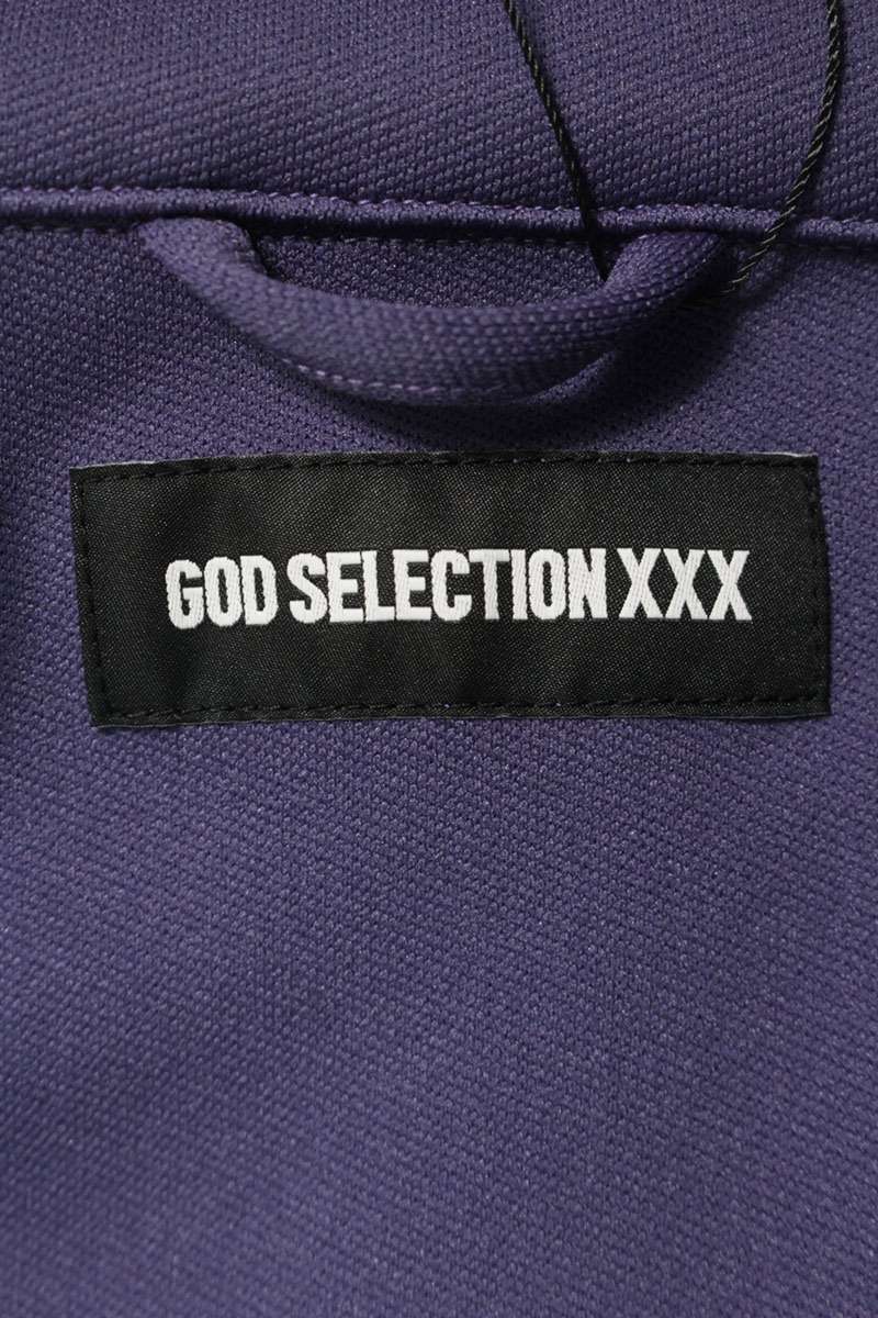 GOD SELECTION XXX Logo Patch Track Jacket Purple Size M