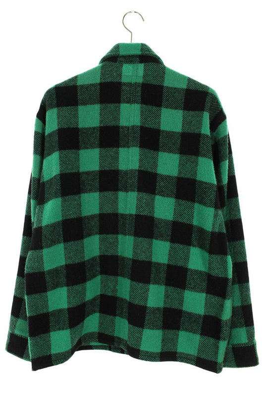 TENDERLOIN T-BUFFALO JKT Green/Black Check Wool Size L
