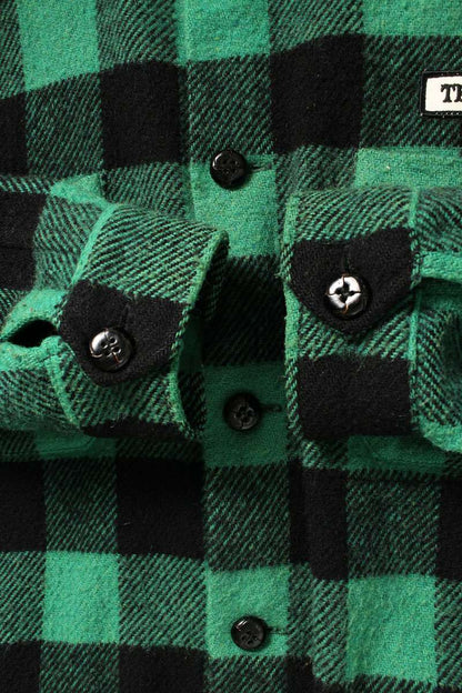 TENDERLOIN T-BUFFALO JKT Green/Black Check Wool Size L
