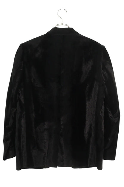 CELINE Croco Velvet Smoking Jacket Black Size XS