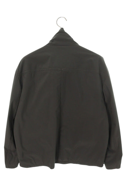 HERMES Lamb Leather Panel Nylon Jacket Multi Size S