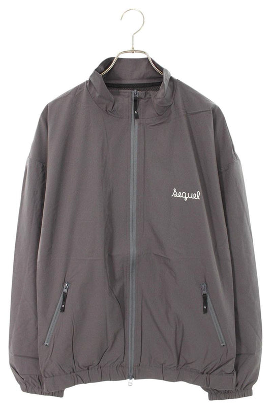 SEQUEL SS25 Logo Embroidered Nylon Jacket Gray Size XL