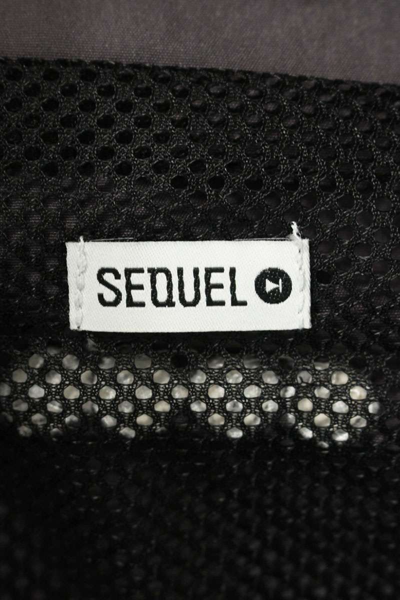 SEQUEL SS25 Logo Embroidered Nylon Jacket Gray Size XL