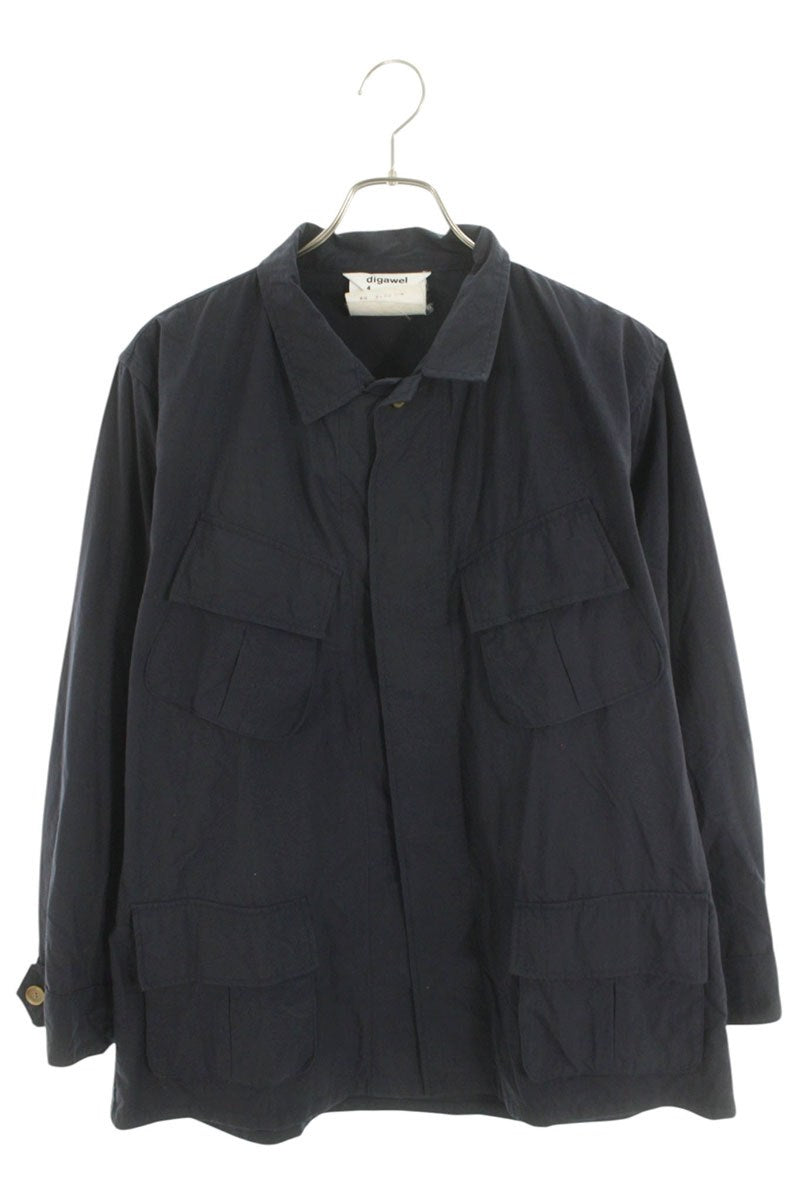 DIGAWEL BIG SHIRT JACKET Nylon Navy Size XL