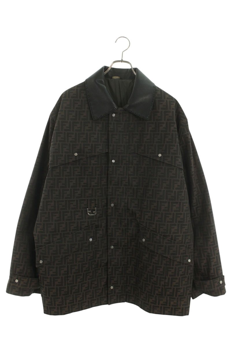 FENDI Collar Panel FF Logo Jacket Multi Size L