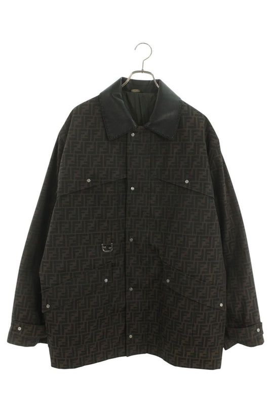 FENDI Collar Panel FF Logo Jacket Multi Size L