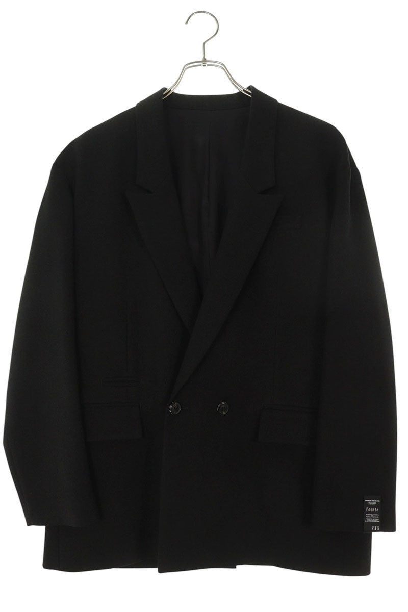 SHAREEF Double Breasted Tailored Jacket Black Size M