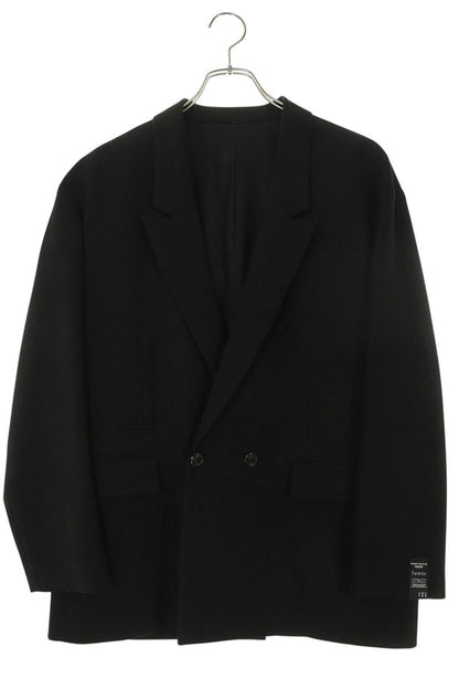 SHAREEF Double Breasted Tailored Jacket Black Size M
